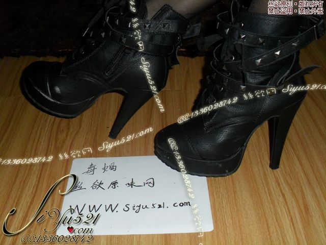 黑色短靴原味女鞋|鞋类高中短靴