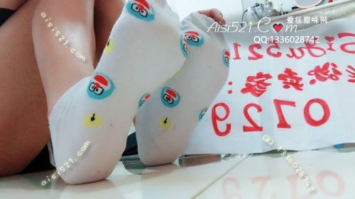 白色短，臭棉袜，卡通小图案，臭味十足原味丝袜|袜类臭棉袜